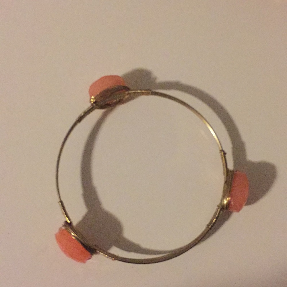 Bourbon and Bowties bracelets with coral stones